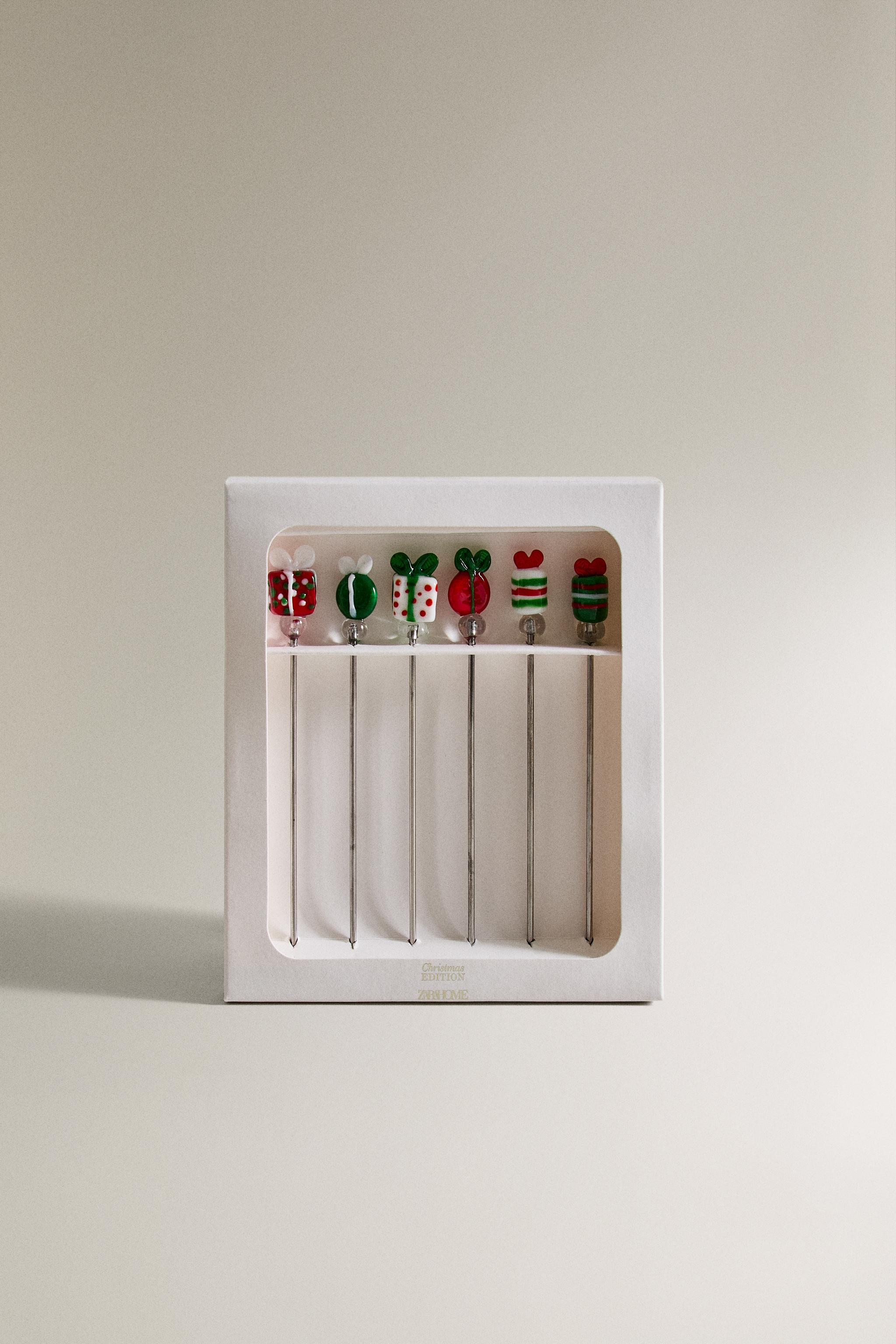SET OF CHRISTMAS GIFT SKEWERS (SET OF 6)
